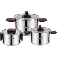 Набор кастрюль Sonifer SF-1193 (3шт, с крышками)