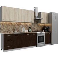 Готовая кухня Кортекс-мебель Корнелия Лира 2.5 (дуб сонома/венге/мадрид)
