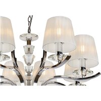Подвесная люстра iLamp Omega RM5231/8 (хром)