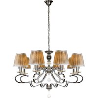 Подвесная люстра iLamp Holiday RM6116/8 (хром)