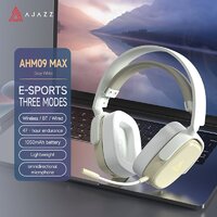 Наушники Ajazz AHM09 Max (белый/серый)