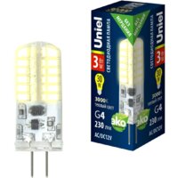 Светодиодная лампочка Uniel LED-JC-12/3W/3000K/G4/CL SIZ05TR UL-00010366