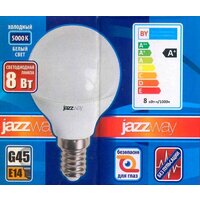 Светодиодная лампочка JAZZway PLED-LX G45 E14 8 Вт 5000 К