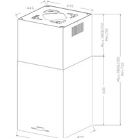 Кухонная вытяжка Korting Cube KHA 45970 W