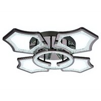 Припотолочная люстра Ambrella light Acrylica FA576/4+1 DCH (черный хром)
