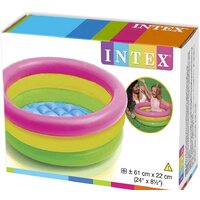 Надувной бассейн Intex Радуга 61x22