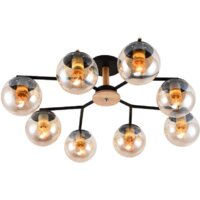 Люстра средней высоты Mirastyle MH-10142/8B MBK+YLWD