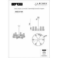 Подвесная люстра iLamp Evolution 6806-6 NIC