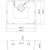 Кухонная мойка IDDIS Mate MAT53S0i77