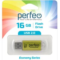 USB Flash Perfeo E01 16GB (золотистый)