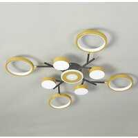 Припотолочная люстра Escada 10206/9LED (черный/золото)
