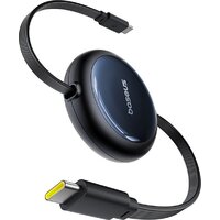 Кабель Baseus Nomos Retractable Retractable Cable USB Type-C - USB Type-C 100W (1.5 м, черный)