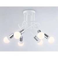 Люстра средней высоты Ambrella light Traditional TR80417/5 WH/CH (белый/хром )