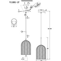 Подвесная люстра Moderli Yarn V11880-1P