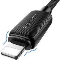 Кабель Usams US-SJ689 USB Type-A - Lightning (1 м, черный)