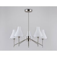 Подвесная люстра Ambrella light LH57123/5 SN/FR (никель/белый матовый)