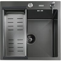 Кухонная мойка Futur FK 4548 B Eco Embossing (черный нано)