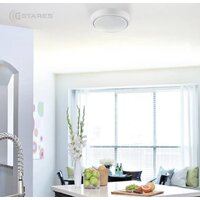 Припотолочная люстра Estares DLR 12W R-150-CW-WHITE/WHITE-220-IP44