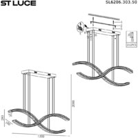 Подвесная люстра ST Luce SL6206.303.50