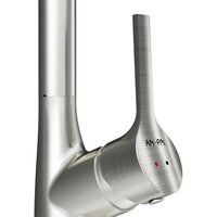 Кухонная мойка Saniteco 6550-L + Spike F9S07011 (сатин, с сифоном, дозатором и коландером)