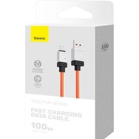 Кабель Baseus CoolPlay Series USB Type-A - USB Type-C (1 м, оранжевый)