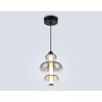 Подвесная люстра Ambrella light LH11057 BK/SM (черный/дымчатый)