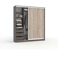Шкаф-купе Кортекс-мебель Сенатор ШК12-45 классика (орех элия/дуб сонома)