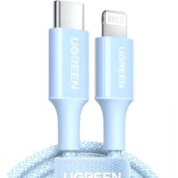 Кабель Ugreen US532 90448 USB Type-C - Lightning (1 м, голубой)