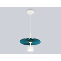 Подвесная люстра Ambrella LH72611 WH/GR (белый/бирюзовый)