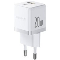 Сетевое зарядное Baseus Palm Fast Charger C+U 20W EU P10111608213-00 (белый)