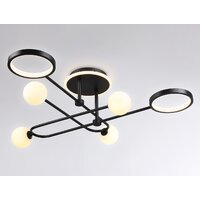 Люстра средней высоты Ambrella light Comfort FL66232/6 BK (черный)