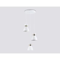 Подвесная люстра Ambrella light TR8467/3 WH/FGD (белый/золото)