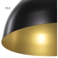 Подвесная люстра BayerLux 1342513/1WT 4556512 (черный/бронза)
