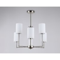 Подвесная люстра Ambrella light LH56211/6 SN/FR (никель/белый матовый)