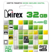 Карта памяти Mirex microSDHC (Class 10) 32GB (13612-MC10SD32)