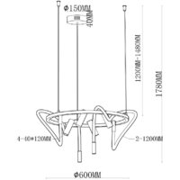 Подвесная люстра Moderli True V10690-PL