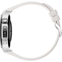 Умные часы Huawei Watch 5 42 мм (серебристый, с белым силиконовым ремешком, международная версия)