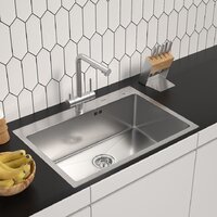 Кухонная мойка ARFEKA ECO AR 700*500 SATIN DECOR VOLCANIC ROCK