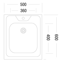 Кухонная мойка Ukinox Стандарт STD500.600 5C 0CS