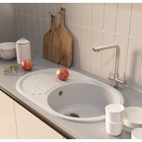 Кухонная мойка Mixline ML-GM16 551930 (белый)