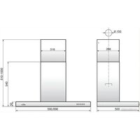 Кухонная вытяжка Elikor Фарм 90Н-650-Е3Д (нержавеющая сталь)