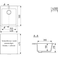 Кухонная мойка Mixline ML-GM14 551908 (графит)