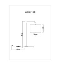 Настольная лампа Arte Lamp Rupert A5024LT-1PB