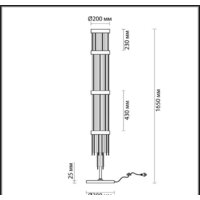 Торшер Odeon Light York 4788/12F