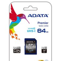 Карта памяти ADATA Premier SDXC UHS-I (Class 10) 64GB (ASDX64GUICL10-R)
