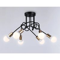 Люстра средней высоты Ambrella light Traditional TR80419/5 BK/GD (черный/золото)