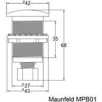 Пневматическая кнопка MAUNFELD MPB01