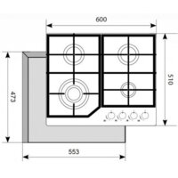 Варочная панель Akpo PGA 604 HGC-T WH