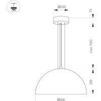 Подвесная люстра Arlight SP-RESTO-HANG-R500-30W 039699