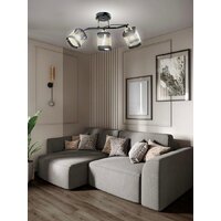 Припотолочная люстра Aitin Pro НПБ 02-3x60-101 9079/3 (черный/золото)